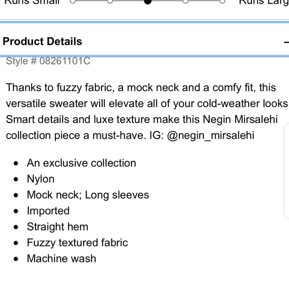 Fuzzy Mock Neck Sweater size xs - Picture 8 of 8